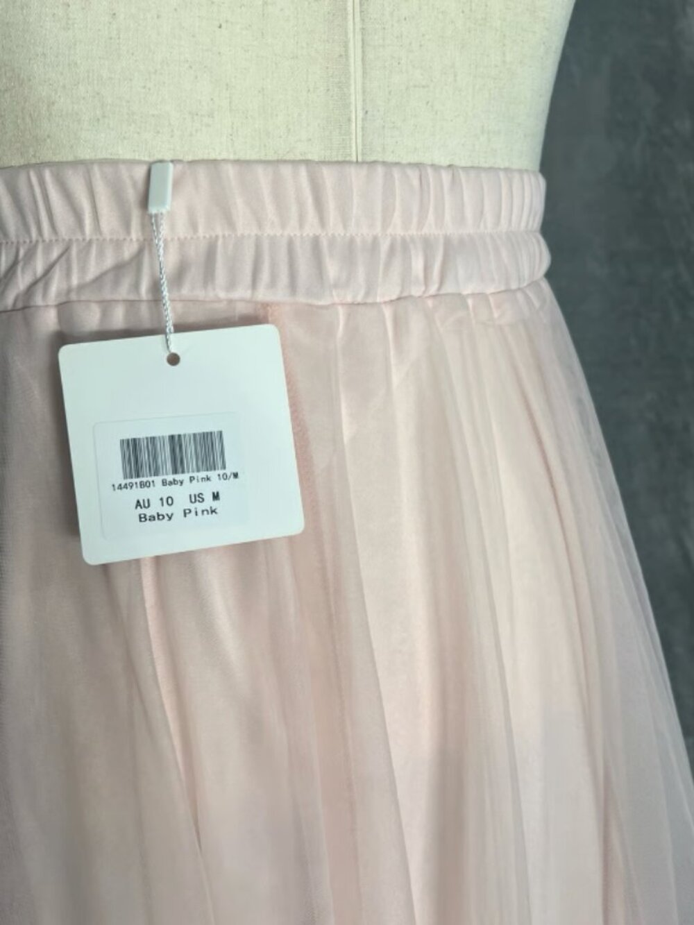 Selfie Leslie Baby Pink Jasmine Organza Midi Skirt - Picture 2 of 3